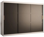 Skriňa Amiro 1 250 biely/čierny