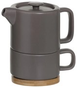 Čajový/kávový set so sitkom Natural Taupe