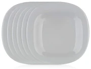Luminarc Hranatý dezertný tanier CARINE 19 cm, 6 ks, sivá