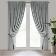 ZATEMŇOVACÍ ZÁVES NA PÁSKE ANTARA 140X300 CM STRIEBORNÁ