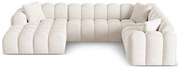 Krémová ženilková rohová pohovka (pravý roh/do tvaru "U") Treno – Cosmopolitan Design