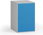 Zásuvková dielenská skrinka na náradie k pracovnému stolu, 810 x 592 x 510 mm, modrá