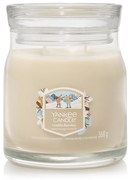 Yankee Candle vonná sviečka Signature v skle stredná Vanilla Flurries, 368 g, S
