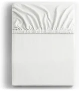 Biela napínacia plachta jersey 160x200 cm Amber – Restilo