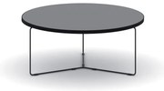 Okrúhly konferenčný stôl TENDER, priemer 90 cm, grafit
