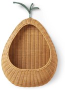 Ferm Living Nástenný úložný kôš Pear Braided Natural