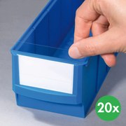 Allit Štítky pre popis plastových boxov ShelfBox, šírka 150 mm, 20 ks