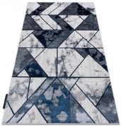 Koberec DE LUXE 632 geometrický - krém / granát