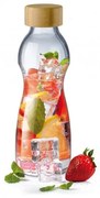SIMAX PURE SKLENENÁ FĽAŠA 500ML BAMBUSOVÉ VEKO