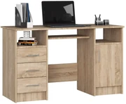 Volně stojící psací stůl Ana 124 cm dub sonoma