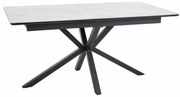 Jedálenský stôl Hull II, mramor / čierna