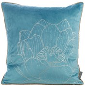 DEKORAČNÁ OBLIEČKA NA VANKÚŠ LIMITED COLLECTION LOTOS8 45X45 CM TYRKYSOVÁ