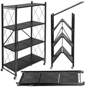 Pojazdný regál GESTEL 4 police čierny