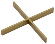 House Doctor Podložka pod hrniec Cros Brushed Brass