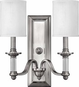 Hinkley HK-SUSSEX2 - Nástenné svietidlo SUSSEX 2xE14/40W/230V matný chróm