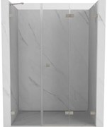 Mexen Lunar-F, pravé sklápacie sprchové dvere 110 cm, 8mm číre sklo, oceľový profil, 836S-110-050-97-00-P