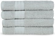 Svetlosivé froté bavlnené uteráky v súprave 4 ks 50x100 cm – Good Morning
