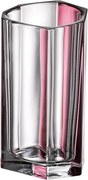 KRIŠTÁĽOVÁ VÁZA BOHEMIA BAZALT PINK LINE 250MM