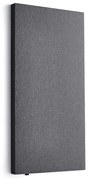 Akustický panel POLY, obdĺžnik, 600x1180x56 mm, nástenný, tmavošedá