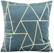 DEKORAČNÁ OBLIEČKA NA VANKÚŠ BLINK29 45X45 CM MODRÁ