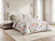 Obliečky z mikrovlákna ORANGE FLOWERS biele Rozmer obliečky: 2 ks 70 x 80 cm | 160 x 200 cm