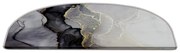 Čierno-biele nášľapy na schody v súprave 16 ks 20x65 cm Golden Marble – Vitaus
