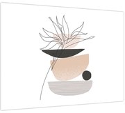 Obraz - Line art kvety N⁰1 (70x50 cm)