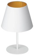Stolná lampa ARDEN 1xE27/60W/230V pr. 20 cm biela/zlatá