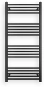 Erga Puerto, vykurovacie teleso 1300x600 mm, 620W, čierna matná, ERG-LAV-GRZE-BK-60130