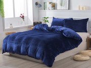 XPOSE® Mikroplyšové obliečky JORGA Exclusive - tmavo modré