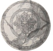 DY Okrúhly sivý koberec Vista 04 Rozmer: 120 cm