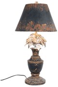 Lampa do obývačky retro vintage patina FLOWERS Ø36*73