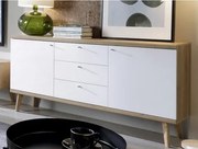 Široká komoda Primo, dub riviera/biela%