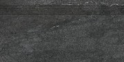 Schodovka Rako Quarzit čierna 30x60 cm mat DCPSE739.1