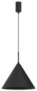 Závesné svietidlo na lanku CAPITAL 1xGX53/15W/230V priemer 32 cm čierne