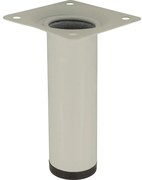 Okrúhla nábytková noha 10 cm biela