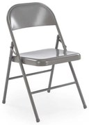 Skladacia stolička Acton, sivá