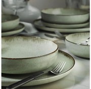 Jedálenská súprava 12 ks zelená/porcelán