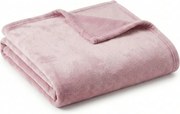 Mikroplyšová deka SOFT, púdrovo ružová Rozmer: 160 x 200 cm