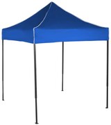 Rýchlorozkladací nožnicový stan 2x2m – oceľový, Modrá, Bez bočných plachiet