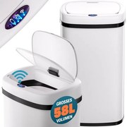 Bezdotykový Jumbo koš 58l biela USB kábel zadarmo