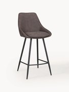 Zamatová barová stolička's kovovými nohami Sierra