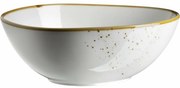 Mäser Oválna miska Pintar White hnedé bodky 22 x 19 cm, L