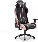 Herné kreslo z látkovým poťahom Small Size, čierno-ružovej farbe: Diablo X-One 2.0 Akira Pink