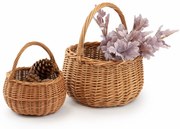 Košíček guľatý prútenýpriemer 20 x v. 13/25(cm)