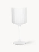 Ručne fúkané reliéfne poháre na červené víno Ripple, 2 ks