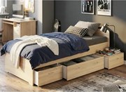 Posteľ so zásuvkami Boro 2, 90x200 cm%