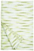 Ľanový uterák Hohto, bielo-zelený, Rozmery  95x150 cm