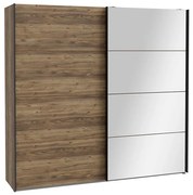 Šatníková skriňa so zrkadlom OREN 220x210 cm dub artisan