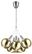 Klausen 142001 - LED Luster na lanku BALLS 6xLED/5W230V zlatá/matný chróm